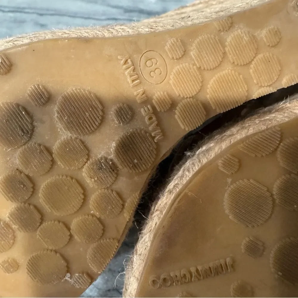 Jimmy Choo Authentic Patent Leather Espadrilles‎ with COA